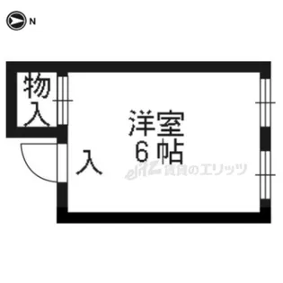 クロスポイント西大路御池【302号室】の間取り