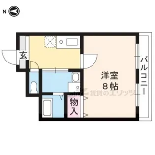 メゾン紫野【301号室】の間取り