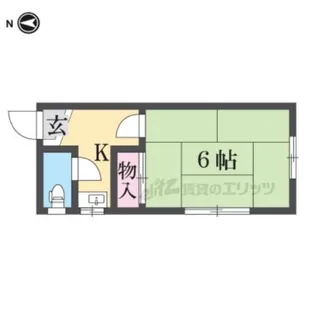 インペリアル佐竹【102号室】の間取り