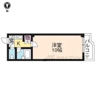 WOOD WORD布屋町【203号室】の間取り