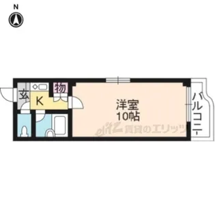 WOOD WORD布屋町【301号室】の間取り