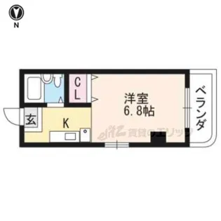 サンハイツ北山【2階】の間取り