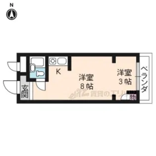 SQUARE20【202号室】の間取り
