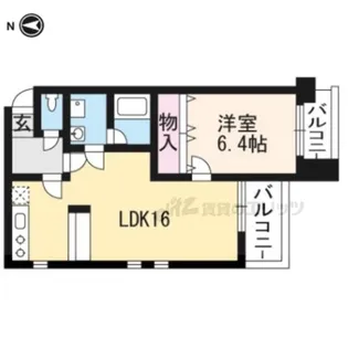 長八館【2-A号室】の間取り