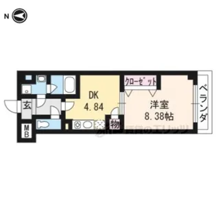 ベルドミール洛南【5階】の間取り