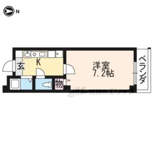 ルーセント御薗橋【203号室】の間取り