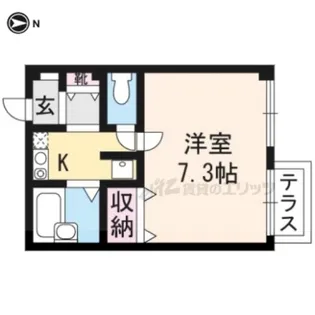 Ma Piece 下鴨【1階】の間取り