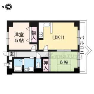 フィエスタ・ヴィラ【502号室】の間取り