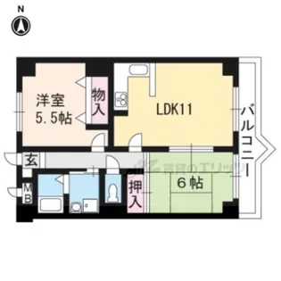 フィエスタ・ヴィラ【406号室】の間取り