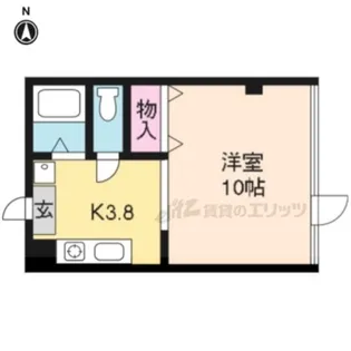 エリッツ6th【203号室】の間取り