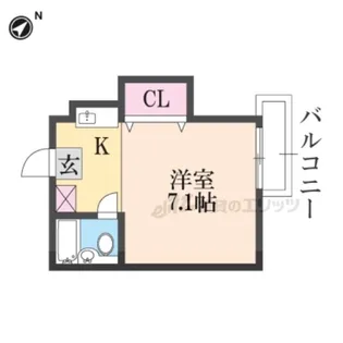 ラルン柏野【303号室】の間取り