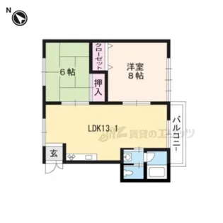 ハウス26【E号室】の間取り