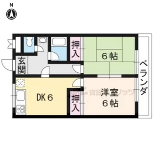 ハイツ木村【1階】の間取り