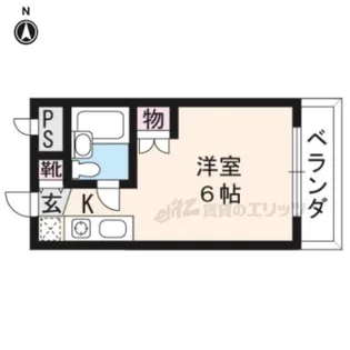 ホワイトリバーハイツ【203号室】の間取り