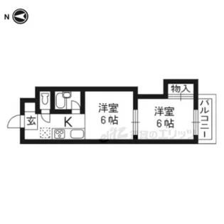ウエストインコスモ【211号室】の間取り