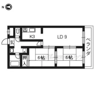 パールシャトー【302号室】の間取り