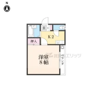 ドメーヌ新町【401号室】の間取り