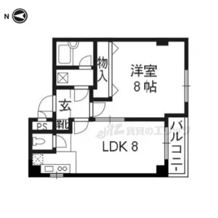 ホワイトクレステ【201号室】の間取り