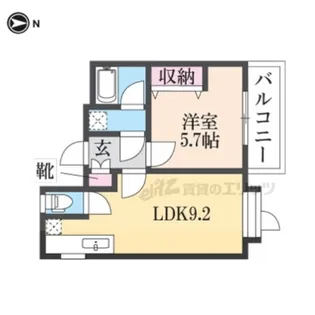 ホワイトクレステ【305号室】の間取り