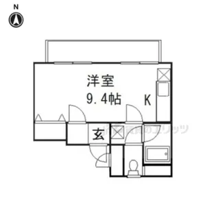 ホワイトクレステ【605号室】の間取り