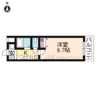 ボヌール広野【303号室】の間取り