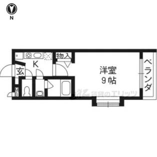 ヴェルデュール【308号室】の間取り