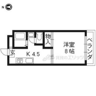 カーサ南野【301号室】の間取り