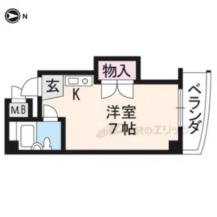 シエール西の京【402号室】の間取り