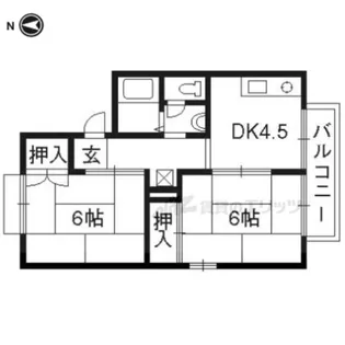 セジュールマミB【205号室】の間取り