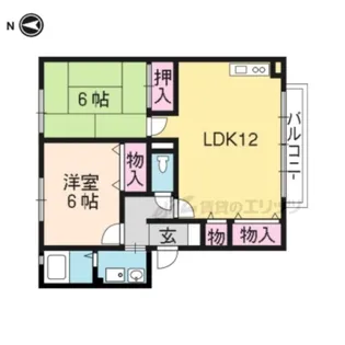 ベルメゾン【206号室】の間取り