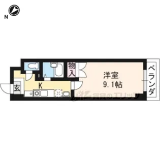 アートプラザ光【2階】の間取り