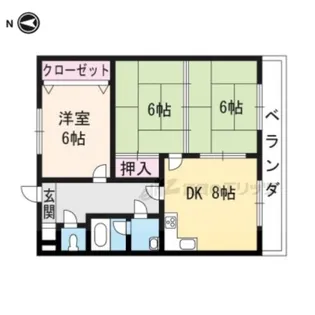 JO・ロワイヤル【110号室】の間取り