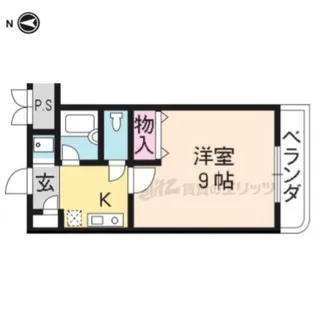 レイ紫野【406号室】の間取り