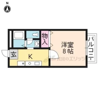 ルネットAdachi【205号室】の間取り