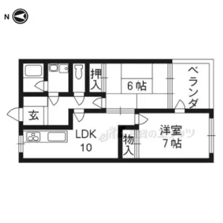 レジデンス岡崎【406号室】の間取り