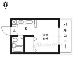 サンハイツ浅野【305号室】の間取り