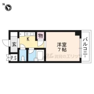 萱野ビル【6階】の間取り