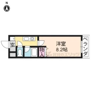 グランディールSeta【205号室】の間取り