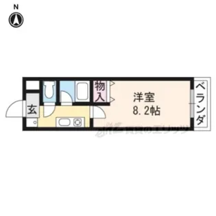 グランディールSeta【206号室】の間取り