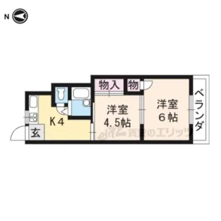 ラメール?【205号室】の間取り