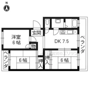 マンションきよし【101号室】の間取り