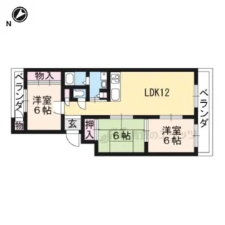 CalmCourt【403号室】の間取り