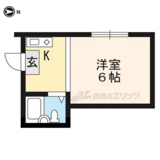 コーポ深草【202号室】の間取り