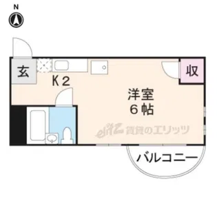 モナドハイツ【2階】の間取り
