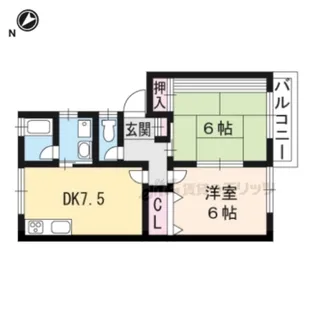 ハイツサントピア【1階】の間取り