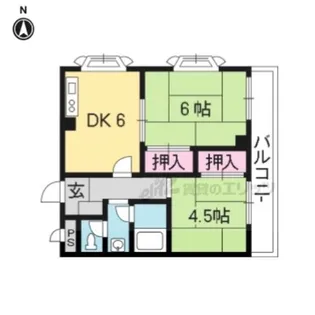 LA VITA【W301号室】の間取り