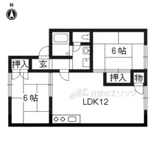 勢多ハイツ【102号室】の間取り
