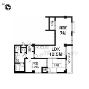 カーサ瀬田【403号室】の間取り