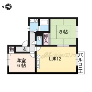 セゾン阪長【2階】の間取り