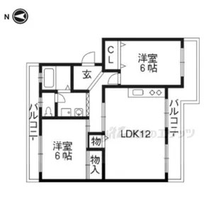 アネックス瀬田【2階】の間取り
